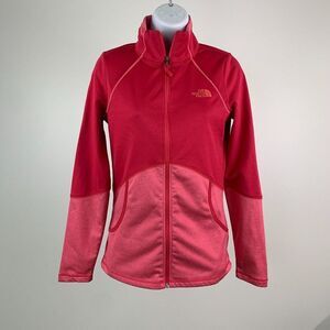 Women's The North Face XS Jacket Lightweight Zip Front Pink Pockets Inner Fleece